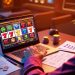 игрок играет в современные яркие видеослоты